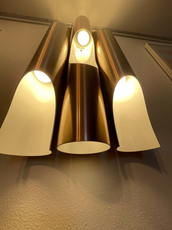 Image 1 of 2x Lampada da parete Raak Fuga: 3 colonne + 6 lampade color bronzo