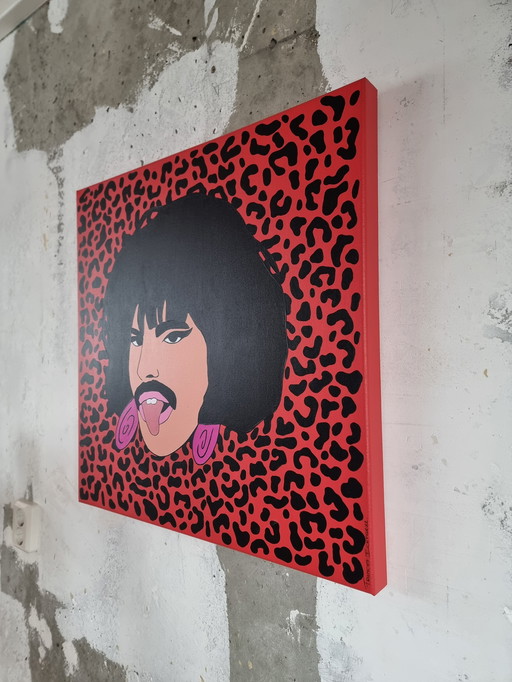 Frances Eckhardt - Pop-Art Freddie 60x60 cm