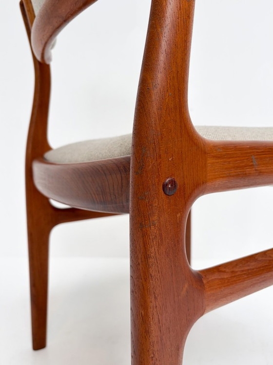 Set di 6 sedie di design danesi di Johannes Andersen per Uldum, anni '60 – Sedie da pranzo, Tessile (photo 14 of 22)