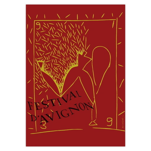 Manifesto del Festival d'Avignone di Aki KURODA 1993