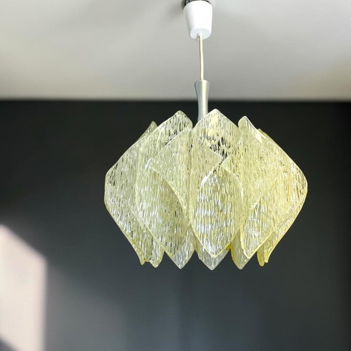German Transparent Acrylic Glass Hanging Lamp by Me Marbach Leuchten, 1960s – hanglampen, Plastic (photo 2 of 12)