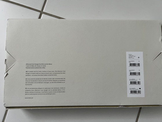 Image 1 of Menu - Afteroom Coat Hanger, White/Chrome