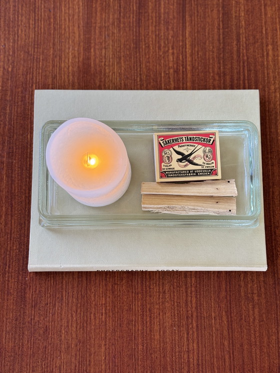 Image 1 of Vintage West Germany glazen schaal Le Corbusier & Perriand stijl – jaren 50