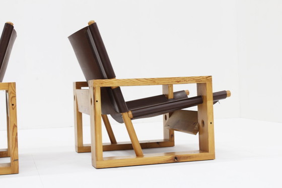 Image 1 of Fauteuils vintage Ate van Apeldoorn Houtwerk Hattem 1960