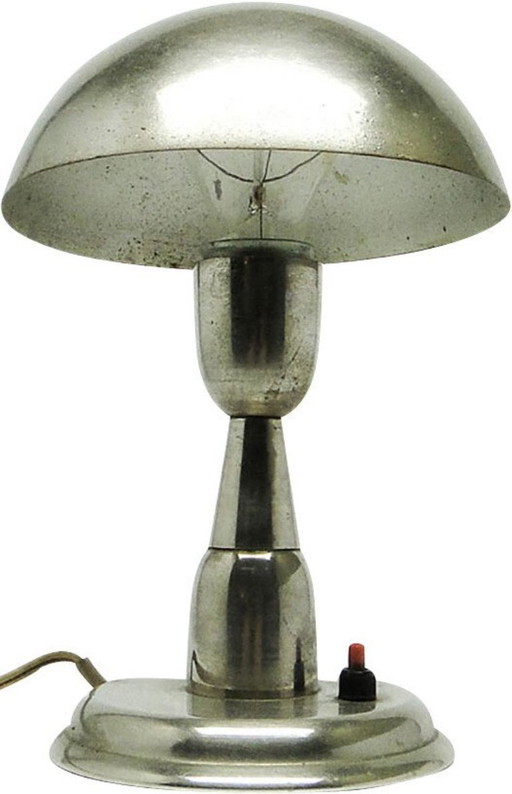Art Deco Table Lamp by A. Gałecki, Poland, 1960s – tafellampen, Metal (photo 2 of 10)