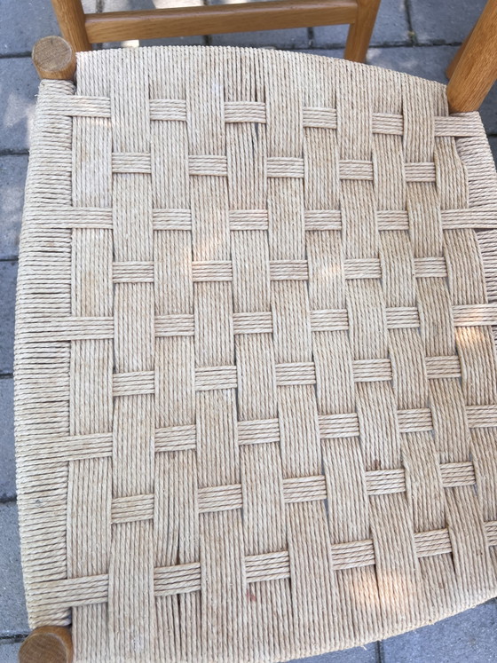 Set van 5 Vintage Mid Century Design Stoelen Børge Mogensen Deens Eiken – C.M. Madsens Fabriker (photo 7 of 8)