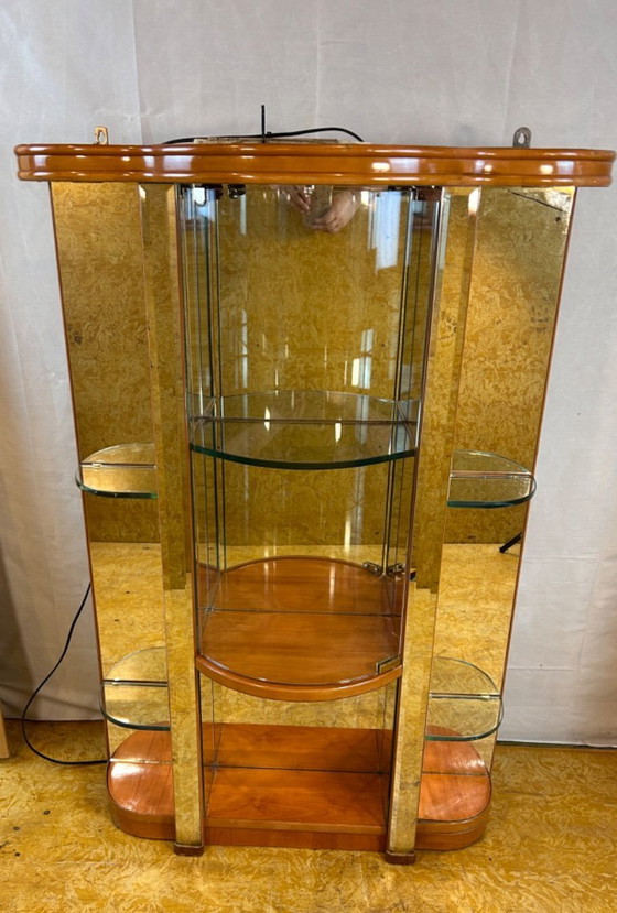 Image 1 of Art Deco Style Hanging Cabinet & Perfume Counter – Ex-English Perfume shop Display  A rare and striking pair of Art Deco style s