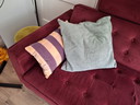 Midcentury Bordeaux Bank Met Rolkussens