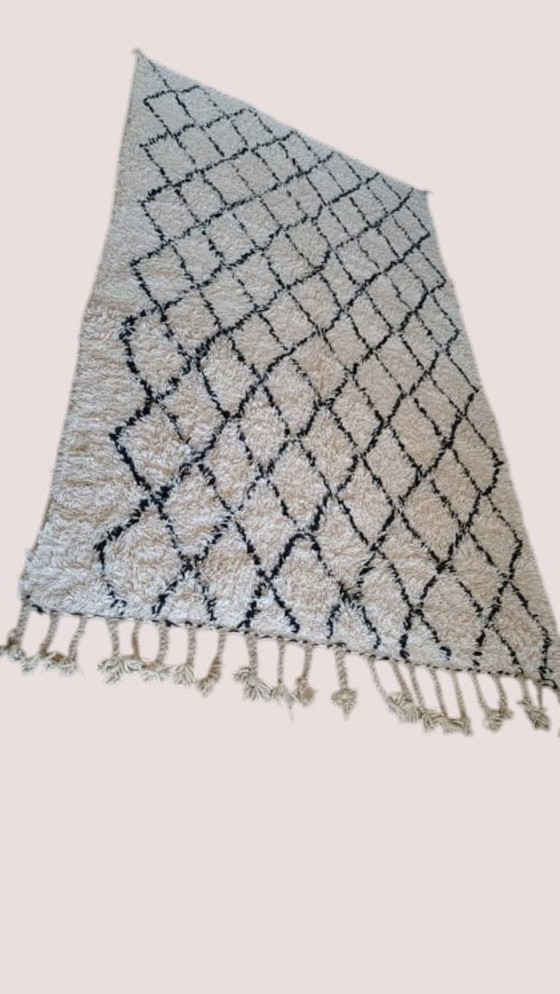 Image 1 of Tapis berbère en laine vierge Tapis marocain - 274 x 150 cm 300 x 200 m Type B21.3