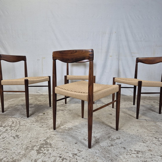 Image 1 of H.W. Klein, Bramin sillas danesas de cuerda de papel de los años 60