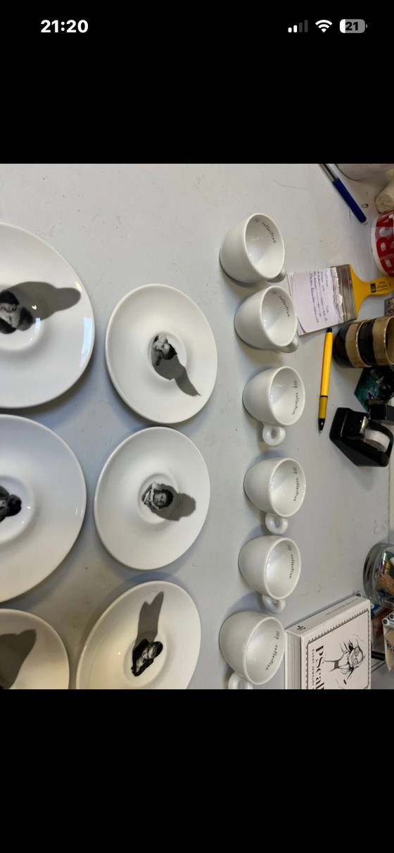 Image 1 of 6 Illy Neil & Ross Espressotassen und Untertassen