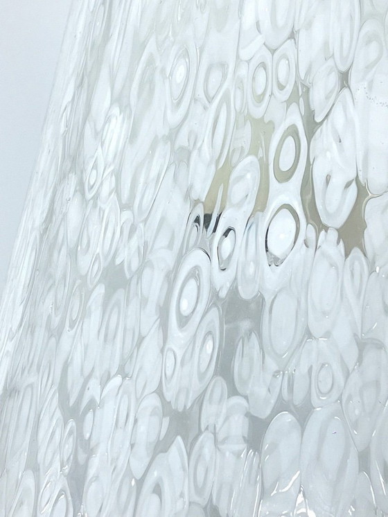 Image 1 of Lustre rare et imposant en verre de Murano et laiton, signé Esperia, par Angelo Brotto. Italie, années 1970.