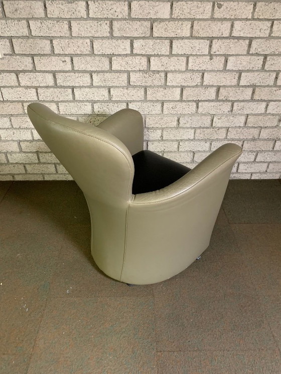 Image 1 of 2x Leolux Amphora fauteuils Leder