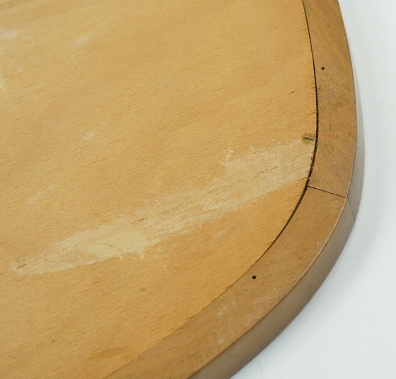 Image 1 of Très beau et rare miroir moderne des années 1950, orné d'une mosaïque et encadré en bois de cerisier.