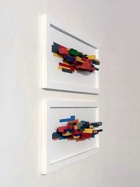 Image 1 of sculpture murale set of 2 Vormalux nr 2 + 3