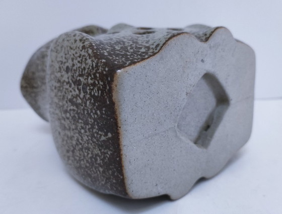 Image 1 of bougeoir chouette grès vintage