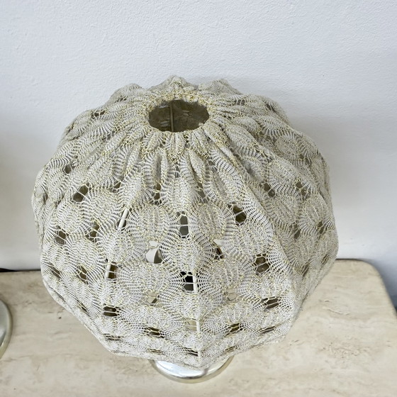 Image 1 of Set of 2 Aro leuchte table lamps with fabric shade , 1970s