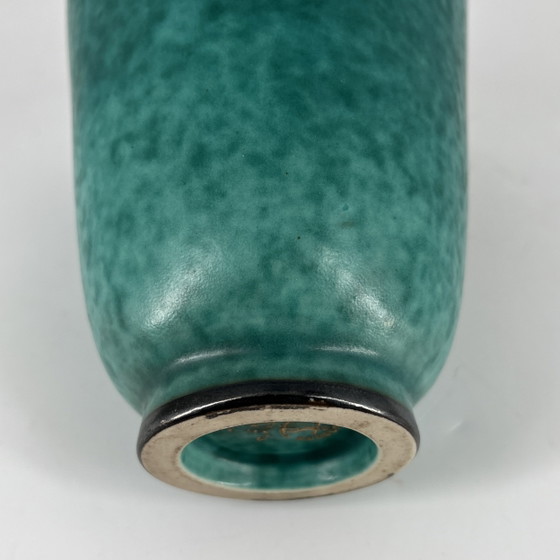 Gustavsberg “Argenta” vase (model 9780) – Wilhelm Kåge – Swedish Grace / Art Déco – Ceramic, Silver (photo 6 of 10)
