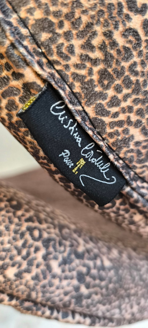 Image 1 of ✨🔸 Chaise design Cristina Cordula – Velours léopard – Édition Tati – Collector rare années 2000 🔸✨