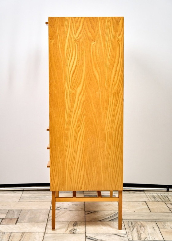 Image 1 of Vintage Highboard van František Mezulánik voor Up Závody, jaren 70, Tsjechoslowakije