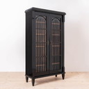 Vitrine Biedermeier noire, Autriche, Mid Century