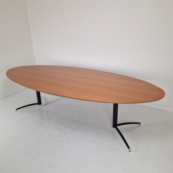 Image 1 of Very Large Oval Dining or Conference Table by Artifort