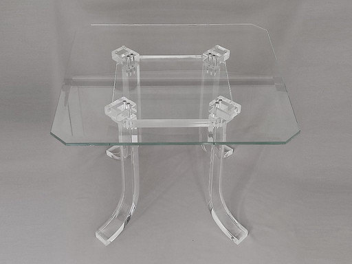 table basse en plexiglas Lucite