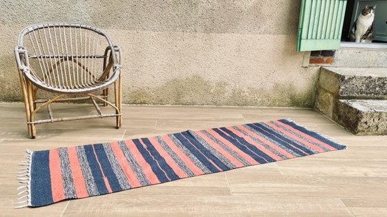 Image 1 of Kelim Teppich Baumwolle 1980er Jahre