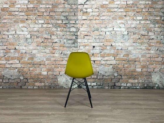 Vitra DSW moutarde/noir - PLUSIEURS EXEMPLAIRES EN STOCK – Chaises & fauteuils, Metal, Plastic (photo 6 of 16)