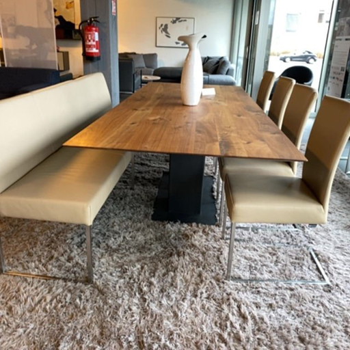 Musterring Nova eetkamerstoel (set van 4) met zitbank