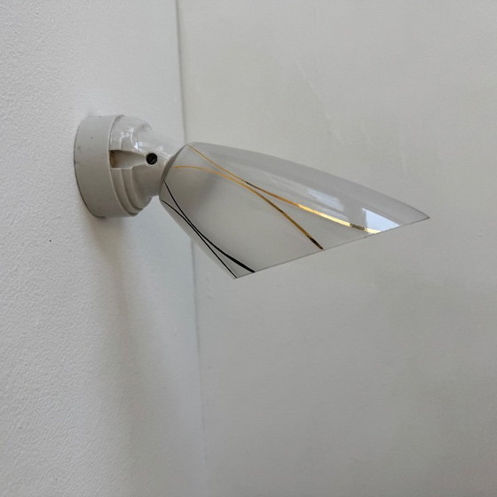 Image 1 of Lot of 3 vintage angled wall lights from the 1950s