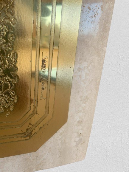 Image 1 of Travertin Tafellamp Van Georges Mathias