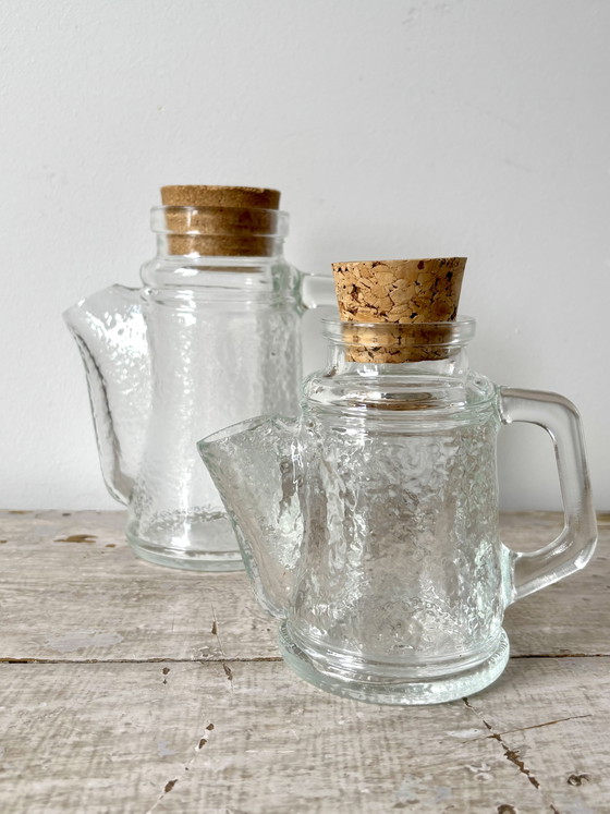 Set di 2 dosatori per arachidi in vetro WMF / Nusskanne, Germania Ovest, anni '70 – Bicchieri e caraffe (photo 9 of 12)