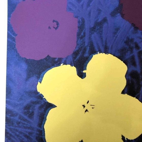 Lithografie "Poppy Flowers" uit de jaren 1990, geïnspireerd op Andy Warhol. – Litho's & Zeefdrukken, Paper (photo 3 of 11)