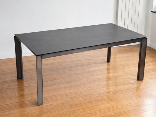 Calligaris Baron Extendable Table – Italian Design – Ceramic/Glass – Made in Italy – eettafels, Metal