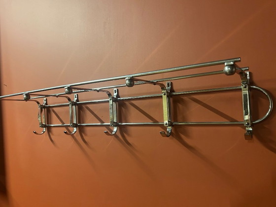 Image 1 of Art Deco coat rack in chrome