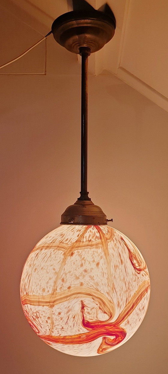 Image 1 of Vintage Art Deco Stijl Hanglamp