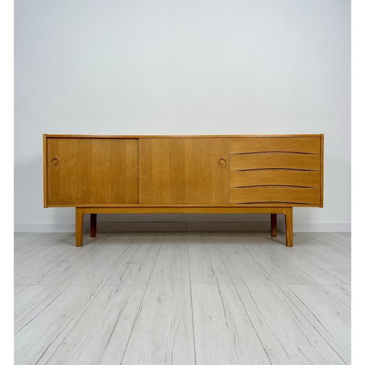 Vintage Scandinave Erik Wørts pour IKEA Chêne Buffet 60's 70's