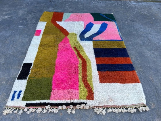 Image 1 of Alfombra bereber de lana colorida de 200 cm x 300 cm.