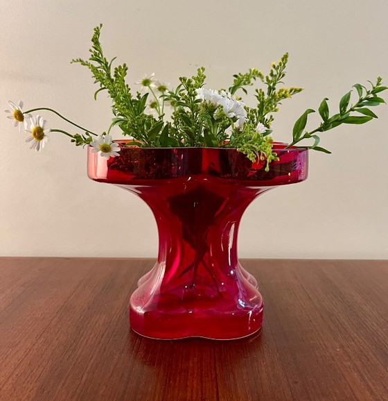 Vaas Onnenlehti Helena Tynell Riihimäen Mid-Century Design – Vazen, Glass (photo 4 of 5)