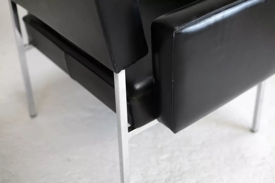 Image 1 of 2x Armchairs with stainless steel legs