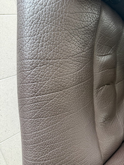 Fauteuil inclinable en cuir marron DeSede DS2850.