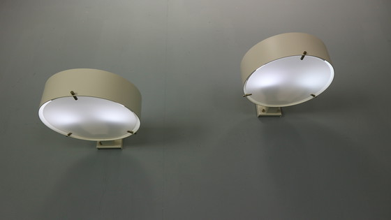 Image 1 of Conjunto de dos lámparas de pared, modelo 288W, de Bruno Gatta para Stilnovo, 1959