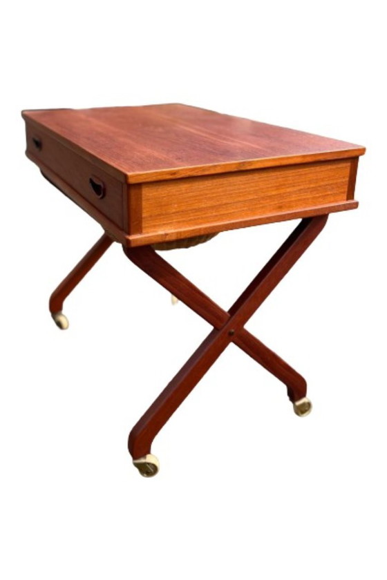 Image 1 of Danish vintage sewing machine cabinet / Design / side table, cabinet