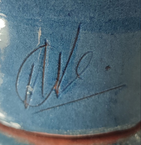 Image 1 of Large ceramic vase of 39 cm Atelier Thomas BUXÓ (1970)