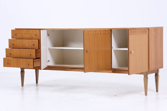 Image 1 of Vintage Sideboard années 60 | Mid Century TV Board avec tiroirs & compartiments Rétro Bois Rangement #04-53