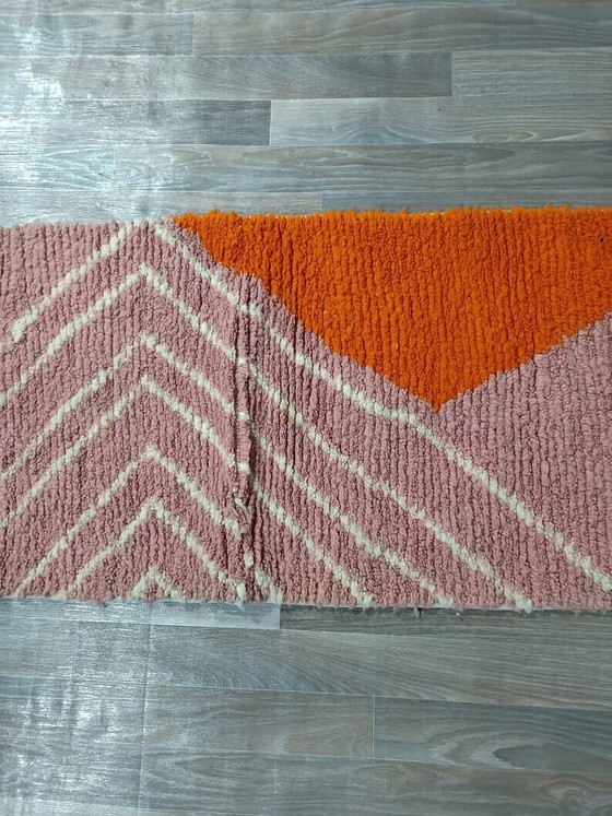 Handgemaakt loper tapijt 300cm x 70cm – Vloerkleden en tapijten, Wool, Modern (photo 5 of 6)