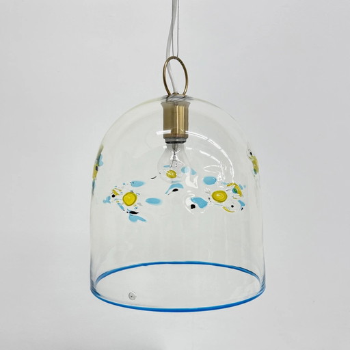Mid-century Design La Murrina Glas Pendelleuchte Blumen, 1970er, Italien