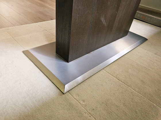 Image 1 of Elegante tavolo da pranzo con base a colonna 220 x 100 cm