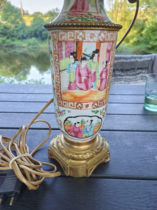 Canton Porcelain Lamp